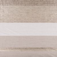 Gardinenstoff Dekostoff halbtransparent Streifen matt glänzend beige 1.50m Breite