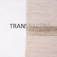 Gardinenstoff Dekostoff halbtransparent Streifen matt glänzend beige 1.50m Breite