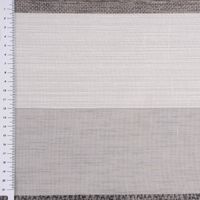 Gardinenstoff Dekostoff halbtransparent Streifen matt glänzend grau 1.50m Breite