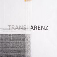 Gardinenstoff Dekostoff Leinenstruktur Querstreifen halbtransparent weiß grau gelb 1.5m Breite