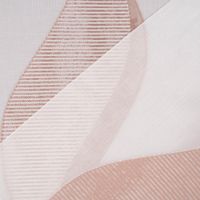 Gardinenstoff Paneele Meterware Scherli Grafik Silbereffekte wollweiß rosenholz 60cm Breite