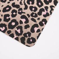 Platzset Leomuster Kunststoff bronzefarbig schwarz rosa 45x30cm