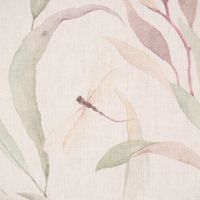 Dekostoff Baumwolle Digitaldr. Aquarell Blätter Blüten Schmetterling