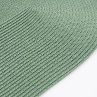 Platzset Kunststoff Flechtoptik oval grün 45x30cm