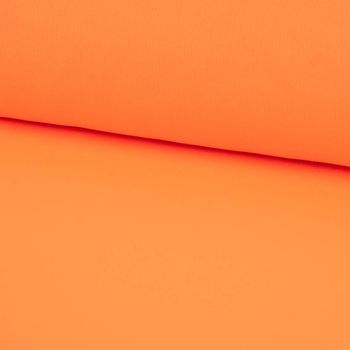 French Terry Sommersweat NEON einfarbig orange 1.45m Breite