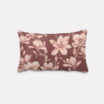 SCHÖNER LEBEN. Kissenhülle Velvet Deluxe Sweet Magnolia Magnolien bor