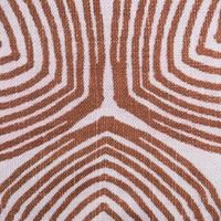 Outdoor Kissen Kreise abstrakt natur braun beige 45x45cm