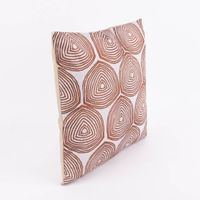 Outdoor Kissen Kreise abstrakt natur braun beige 45x45cm