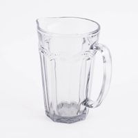 Sass & Belle Krug Glas Punkte grau transparent 20x18cm