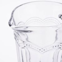 Sass & Belle Krug Glas Punkte grau transparent 20x18cm
