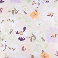 Outdoor Kissen Blüten Blumen beige hellgrün weiß 45x45cm