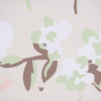Outdoor Kissen Blüten Blumen beige hellgrün weiß 45x45cm