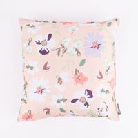 Outdoor Kissen Blüten Blumen apricot hellgrün weiß 45x45cm