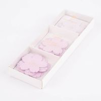 Rico Design Papierblüten Kirschblüten rosa goldfarbig 90 Stück