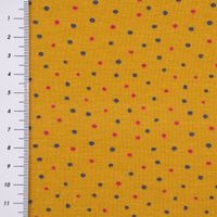 Baumwolljersey Jersey Punkte Pünktchen ocker pink blau 1.5m Breite