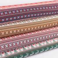 Sweatstoff Digitaldr. CHRISTMAS Rentier Strickoptik weiß grün hellbra