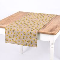 79928-Dekostoff-Halbpanama-Leinenlook-Little-Citrus-Fruits-Mini-Zitronen-natur-gelb-1-40m-Breite-KW28-2022-193711Capture0009Tischlaeufer.jpg Dekostoff Little Citrus Fruits Mini Zitronen natur gelb 1.40m