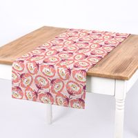 Dekostoff Baumwolle Canvas Tesaya Blumen abstrakt klein rosa rot 1.5m