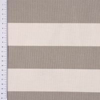 Outdoorstoff Toldo gestreift grau weiß 1.60m