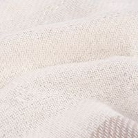 Strickplaid Streifen mit Silberfaden beige creme 125x150cm