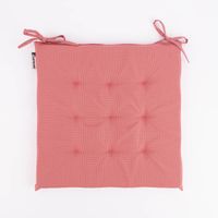 Outdoor Stuhlkissen mit Bindebändern St. Maxime Struktur rosa 38x38cm