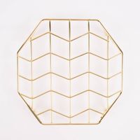 Untersetzer Metall goldfarbig 20x20x2cm