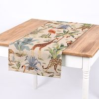 80337-Dekostoff-Gobelin-Premium-Jungle-Favorites-Dschungeltiere-Palmen-beige-bunt-1-4m-Breite-KW28-2022-193933Capture0008Tischlaeufer.jpg Dekostoff GobelPremium Jungle Favorites Dschungeltiere Palmen beige bu