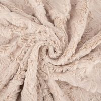 Fellimitat Kunstfell Wellen hellbeige1.5m Breite