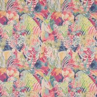 Dekostoff GobelPremium Expressionist Jungle Collage Wildtiere beige bu