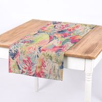 Dekostoff GobelPremium Expressionist Jungle Collage Wildtiere beige bu