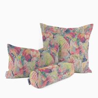 Dekostoff GobelPremium Expressionist Jungle Collage Wildtiere beige bu