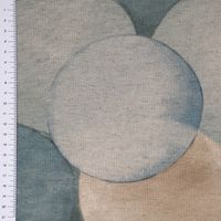 Dekostoff Baumwolle Digitaldruck Pendulum Kugeln Kreise blau 140cm