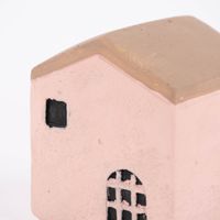 Deko Haus klein Zement verschiedene Farben 7x7x8cm