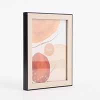 Bilderrahmen Holz Farbmix natur schwarz 17.5x22.5x2cm