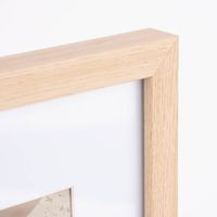 Bilderrahmen mit Passepartout Holz einfarbig natur 32.5x42.5x2.5cm