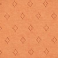 Feinstrick Jersey Baumwolle Pointoille Lochmuster uni lachs 1.4m