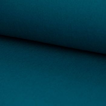 Kreativstoff Baumwollstoff Fahnentuch uni dunkelpetrol 1.45m Breite