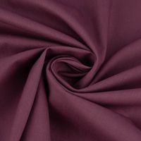 Kreativstoff Baumwollstoff Fahnentuch einfarbig aubergine 1.45m Breite