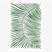 Print Rectangle Plant No. 1 Papier weiß grün A5 oder A4