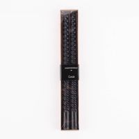 Stabkerzen Twisted einfarbig schwarz 2 Stück 30x2cm