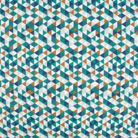 Baumwollstoff TRIMIA Geometrie Dreiecke weiß grün bunt 1.5m Breite