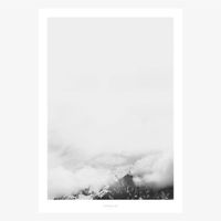 Print Landscape No. 17 Papier weiß grau schwarz A5 oder A4