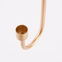 Kerzenhalter für Stabkerzen zum Einhängen Metall goldfarbig 30x11x2.5cm