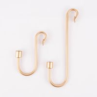 Kerzenhalter für Stabkerzen zum Einhängen Metall goldfarbig 30x11x2.5cm