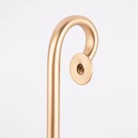 Kerzenhalter für Stabkerzen zum Einhängen Metall goldfarbig 17x11x2.5cm