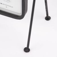 Bilderrahmen Metallgestell einfarbig schwarz goldfarbig 17x20x12cm