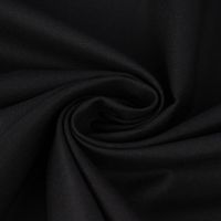 Baumwollstoff Dekostoff Canvas einfarbig schwarz 1.4m Breite