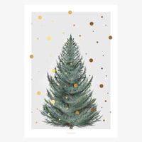 80710-Print-Tanne-Papier-weiss-gruen-gold-A5-oder-A4-Tanne.jpg Print Tanne Papier weiß grün gold A5 oder A4
