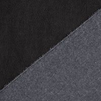 Bekleidungsstoff Kunstleder Lederimitat schwarz metallic 1.4m Breite