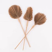 Dekozweig Blatt recyceltes Papier natur 44-46cm verschiedene Formen